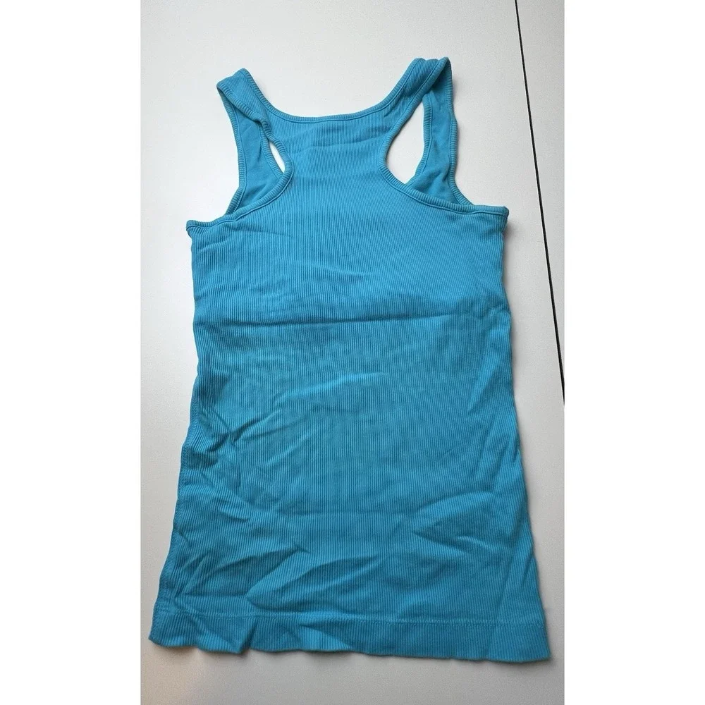 NIKE  BLUE Athletic Top w/Shelf Bra Women's  COTTON SMALL